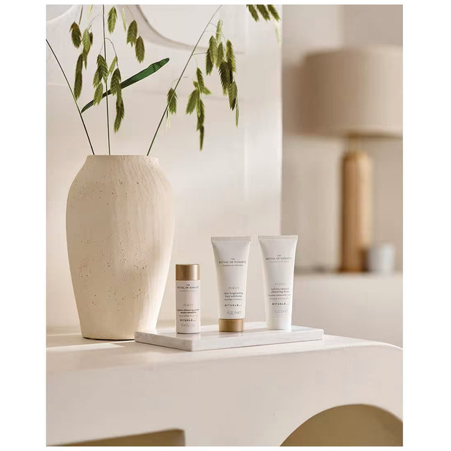 Rituals Your Ultimate Cleanse Essentials zestaw rozjaśniający peeling 30ml + pianka oczyszczająca 30ml + puder oczyszczający 15g