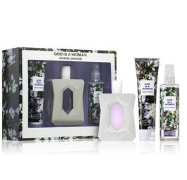 Ariana Grande God Is A Woman zestaw woda perfumowana spray 100ml + mgiełka do ciała 118ml + balsam do ciała 100ml