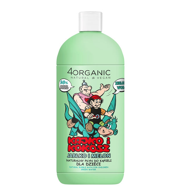 4organic Kajko i Kokosz naturalny płyn do kąpieli dla dzieci Zielona Woda 500ml
