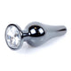 MyLove Butt Plug Collection Jewellery Dark Silver metalowy korek analny Clear