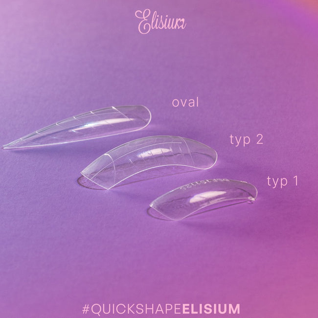 Elisium Quick Shape Nail Form formy do przedłużania paznokci Type2 24szt.