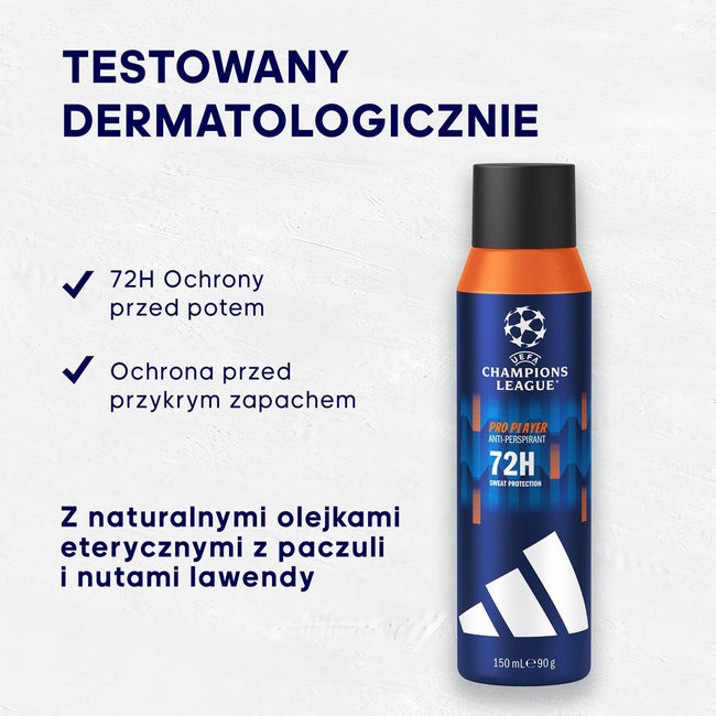 Adidas Uefa Champions League Pro Player antyperspirant spray 150ml