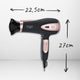 Adler Suszarka do włosów z dyfuzorem 2200W ION AD 2248 Czarna