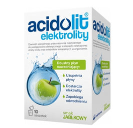 Acidolit Elektrolity preparat nawadniający o smaku jabłkowym 10 saszetek