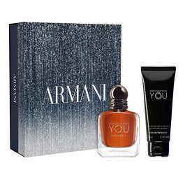 Giorgio Armani Stronger With You Intensely zestaw woda perfumowana spray 50ml + żel pod prysznic 75ml