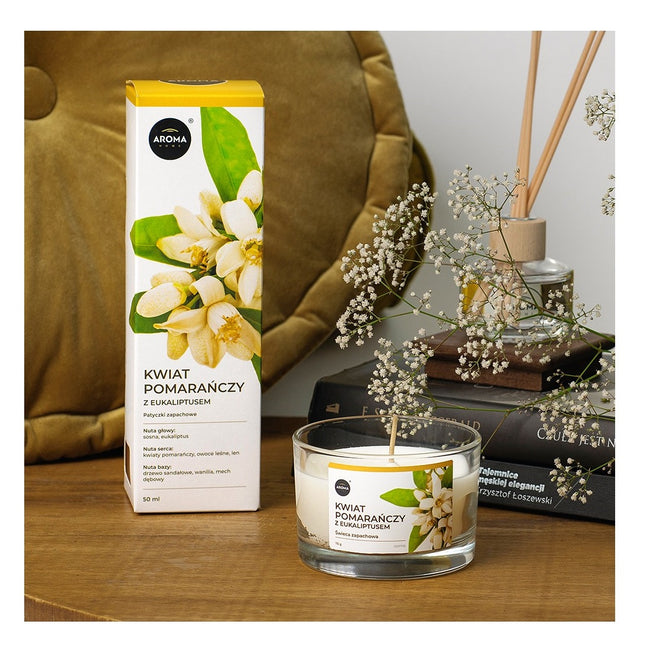 Aroma Home Patyczki zapachowe Kwiat Pomarańczy z Eukaliptusem 50ml