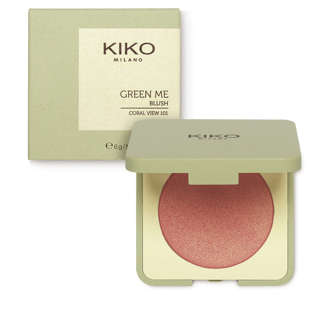 KIKO Milano Green Me Blush kompaktowy róż dający naturalny rezultat