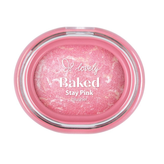 Lovely Stay Pink Baked Blusher wypiekany róż do policzków
