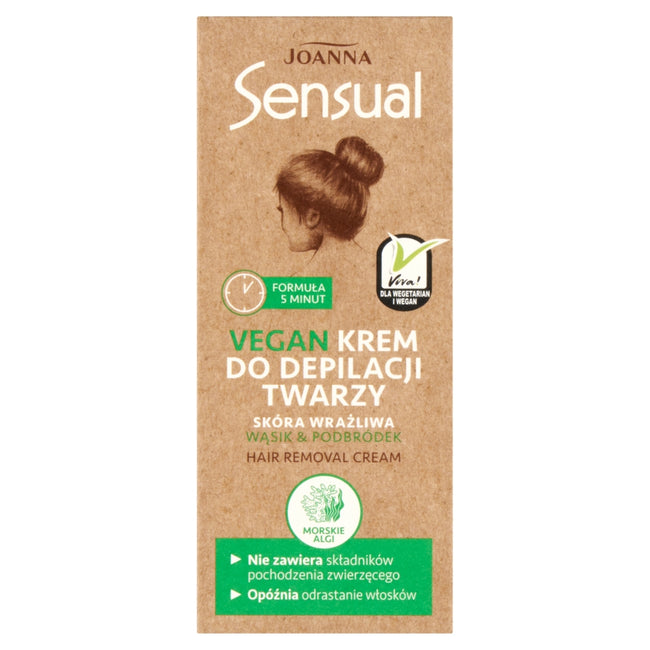 Joanna Sensual Vegan krem do depilacji twarzy 20g