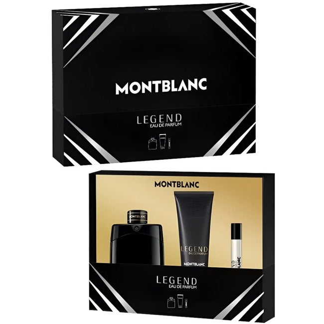 Mont Blanc Legend zestaw woda perfumowana spray 100ml + miniatura wody perfumowanej 7.5ml + żel pod prysznic 100ml