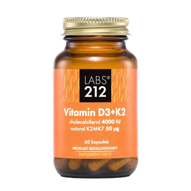 LABS212 Vitamin D3+K2 suplement diety 60 kapsułek