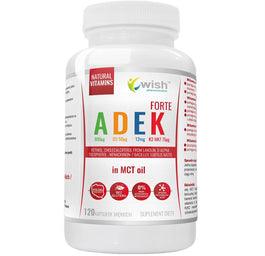 WISH Pharmaceutical Witamina ADEK Forte w oleju MCT suplement diety 120 kapsułek miękkich