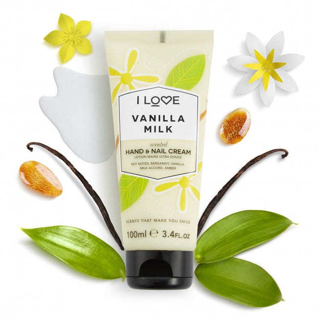 I Love Scented Hand & Nail Cream nawilżający krem do dłoni i paznokci Vanilla Milk 100ml