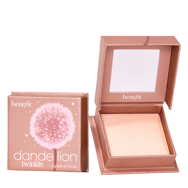 Benefit Dandelion Twinkle Soft Nude-Pink Highlighter rozświetlacz o delikatnym bladoróżowym odcieniu 3g