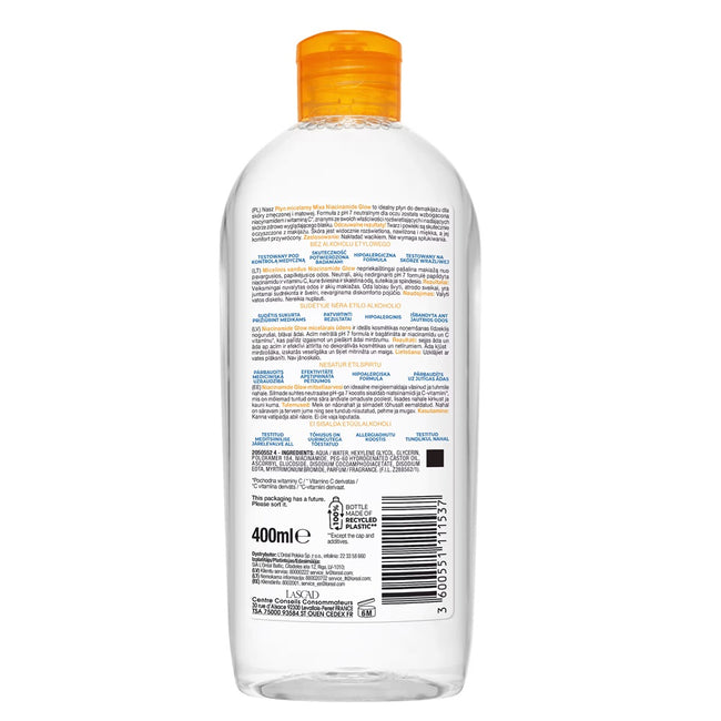 MIXA Niacinamide Glow płyn micelarny z niacynamidem i witaminą C 400ml