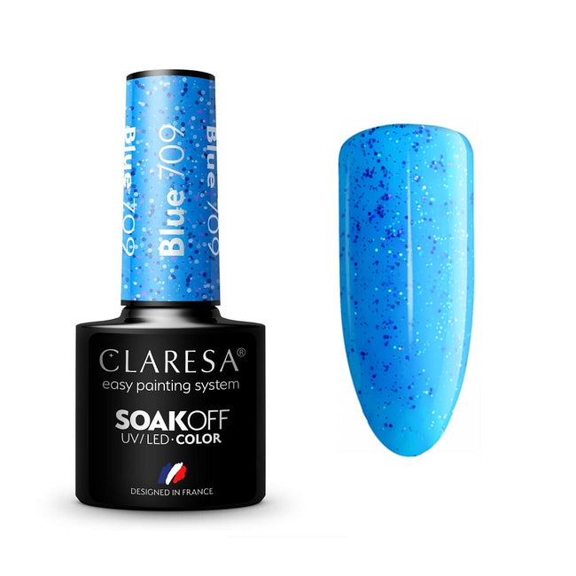 Claresa Soak Off UV/LED Blue lakier hybrydowy 5g