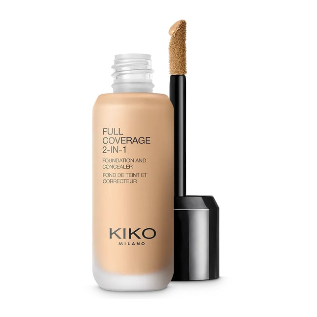 KIKO Milano Full Coverage 2-In-1 Foundation & Concealer mocno kryjący podkład i korektor 2 w 1 WB55 Warm Beige 55 25ml