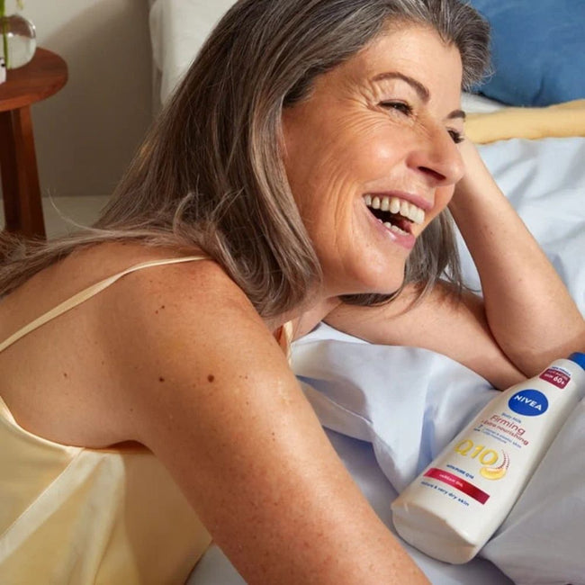 Nivea Q10 ujędrniający + odżywczy balsam do ciała z pompką 400ml