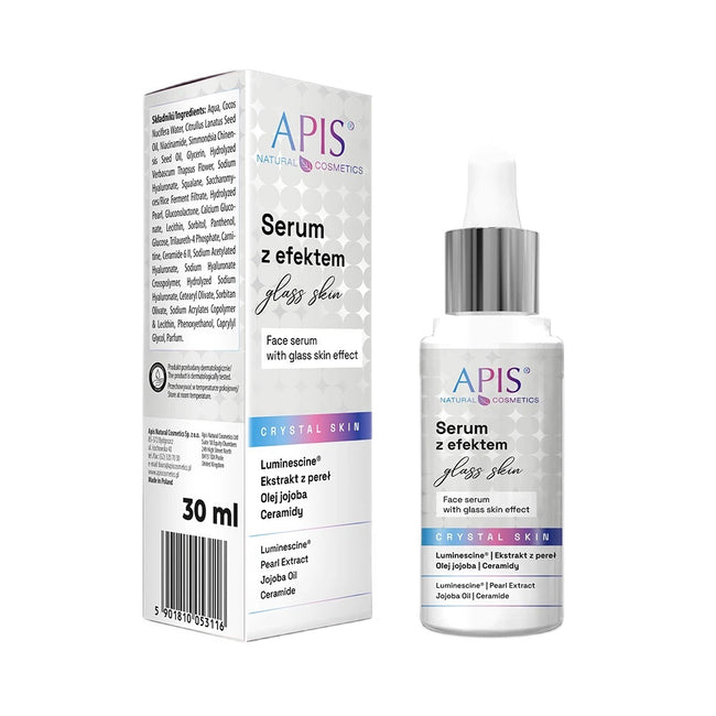 APIS Crystal Skin serum do twarzy z efektem glass skin 30ml