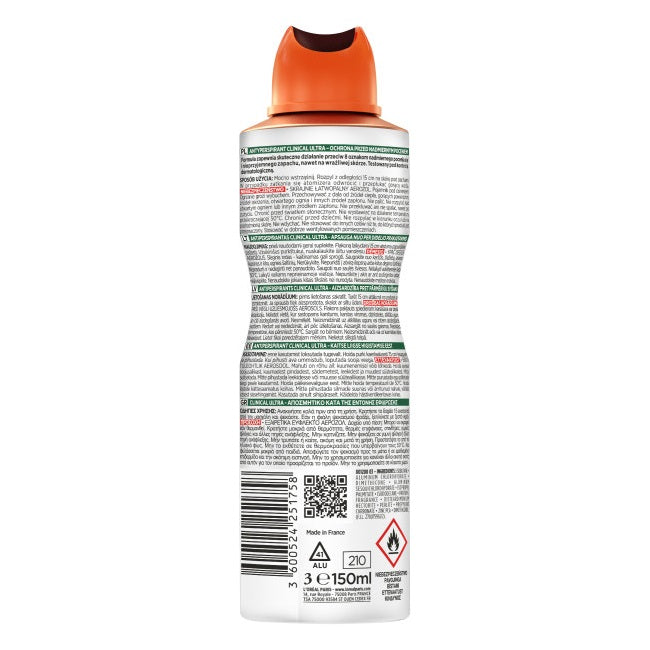 L'Oreal Paris Men Expert Clinical Ultra 96H antyperspirant w sprayu 150ml