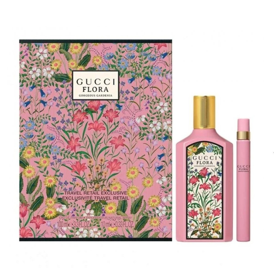 gucci flora gorgeous gardenia woda perfumowana 100 ml   zestaw  