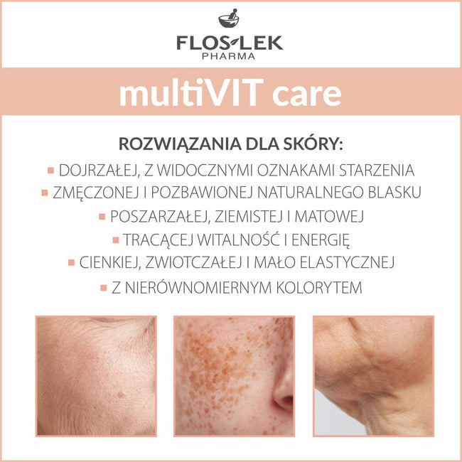 Floslek multiVIT care nawilżający krem witaminowy SPF15 50ml