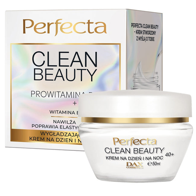 Perfecta Clean Beauty wygładzający krem na dzień i na noc 40+ 50ml