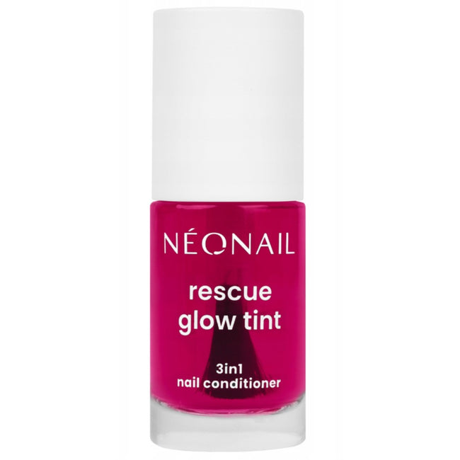 NeoNail Rescue Glow Tint regenerująca odżywka do paznokci Glazed Raspberry 7.2ml