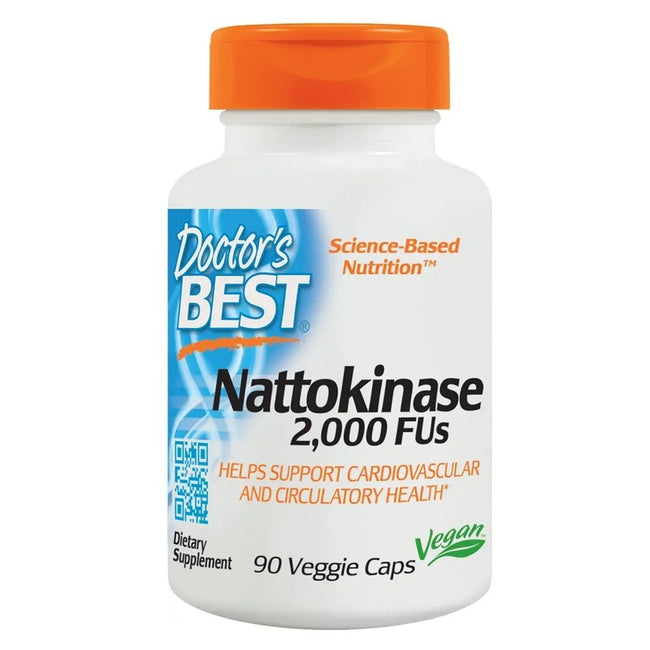 Doctor's Best Best Nattokinase 2000 Fus suplement diety 90 vege kapsułek