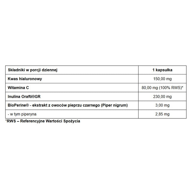 Pharmovit Kwas hialuronowy 150mg suplement diety 60 kapsułek