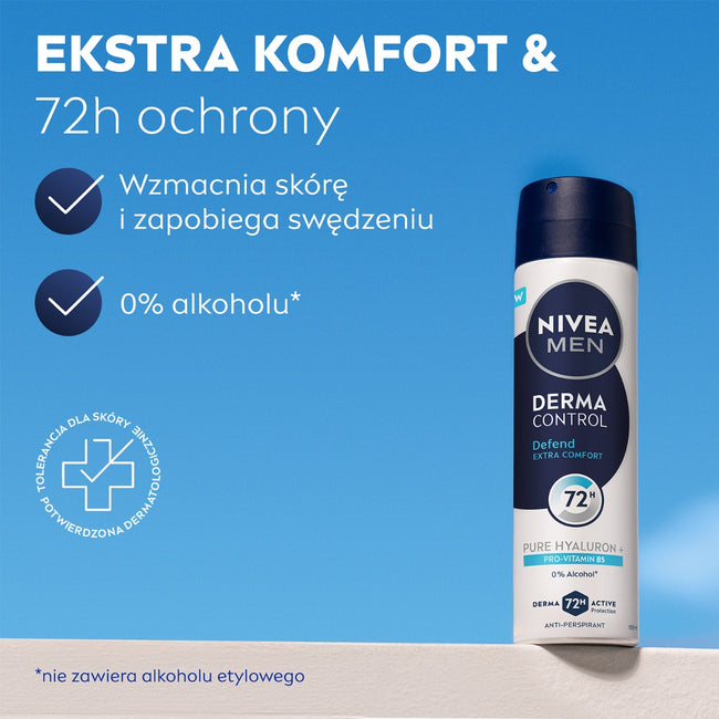 Nivea Men Derma Control Defend antyperspirant spray 150ml