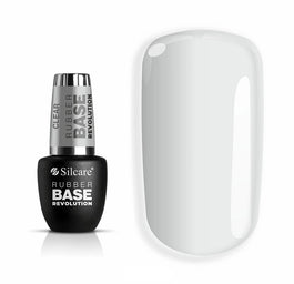 Silcare Rubber Base Revolution baza kauczukowa Clear 9ml