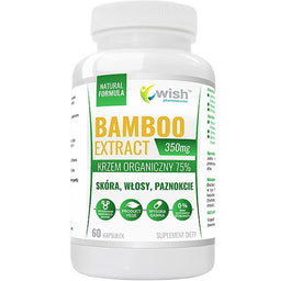 WISH Pharmaceutical Bamboo Extract 350mg suplement diety 60 kapsułek