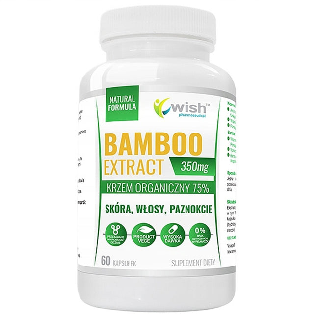 WISH Pharmaceutical Bamboo Extract 350mg suplement diety 60 kapsułek