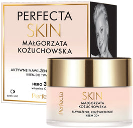 Perfecta Skin Małgorzata Kożuchowska nawilżająco-rozświetlający krem na dzień i na noc 30+ 50ml