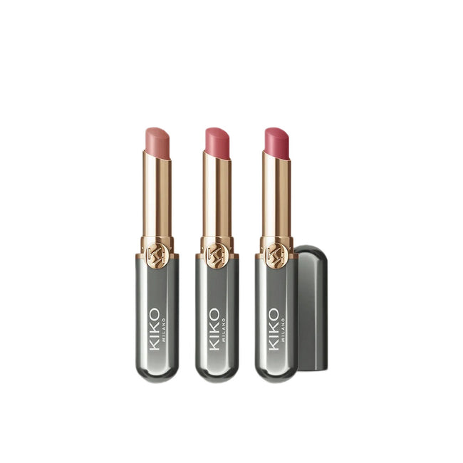 KIKO Milano Unlimited Perfection Lip Set zestaw kremowych pomadek o dużej trwałości 01 Nude Aura 3x1.5g