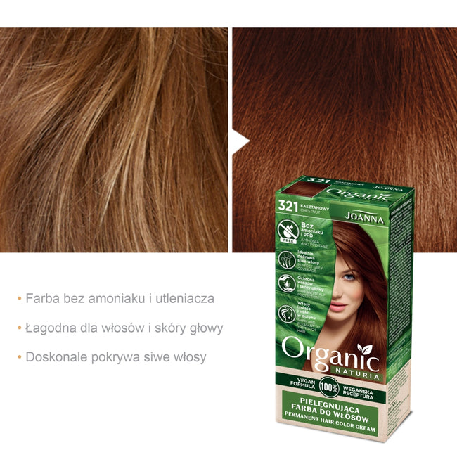 Joanna Naturia Organic pielęgnująca farba do włosów