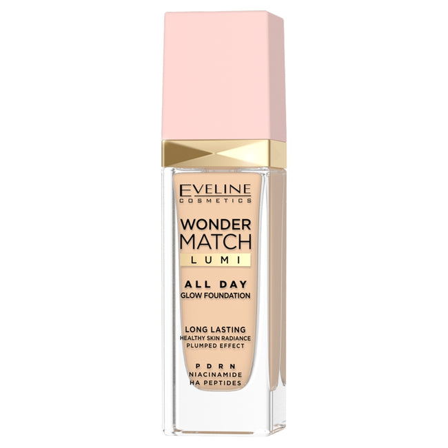 Eveline Cosmetics Wonder Match Lumi All Day Glow długotrwały podkład rozświetlający 30ml