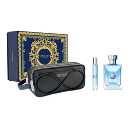 Versace Pour Homme zestaw woda toaletowa spray 100ml + woda toaletowa spray 10ml + kosmetyczka