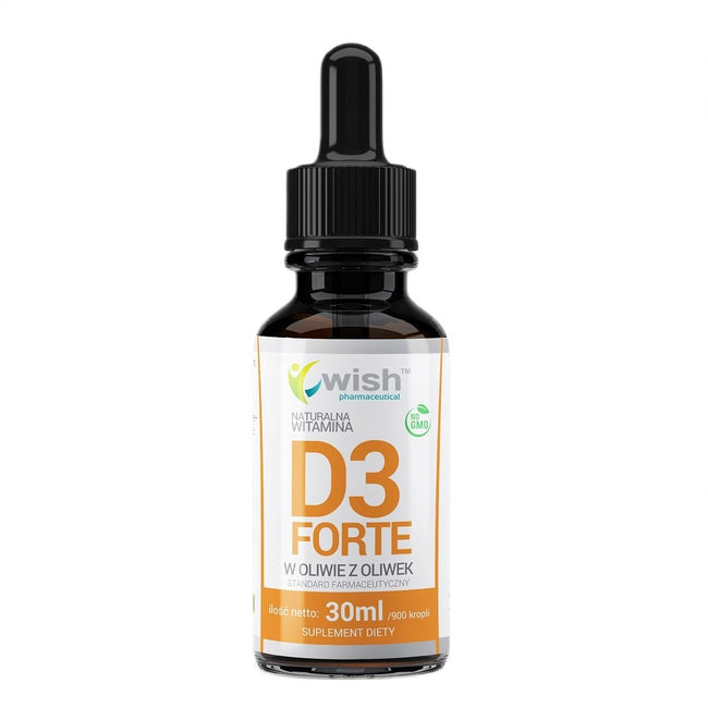 WISH Pharmaceutical Naturalna Witamina D3 Forte suplement diety w kroplach 30ml