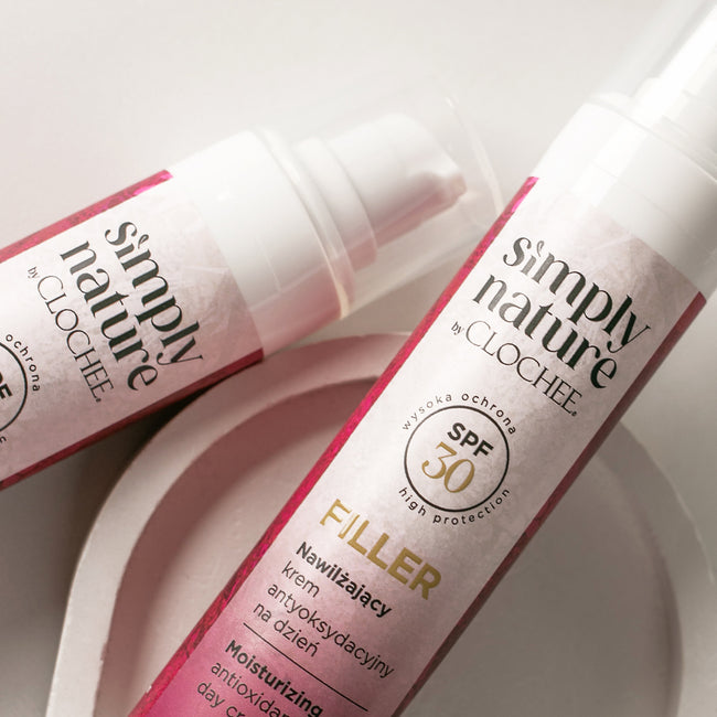 Clochee Simply Nature Filler nawilżający krem przeciwzmarszczkowy na dzień SPF50 50ml
