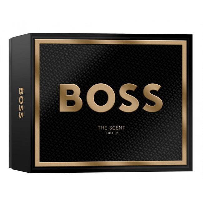 Hugo Boss Boss The Scent For Man zestaw woda toaletowa spray 100ml + woda toaletowa spray 10ml + żel pod prysznic 100ml