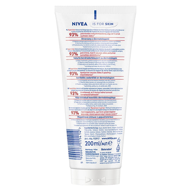 Nivea Repair & Care regenerujące serum-balsam do ciała 200ml