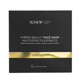 SunewMed+ Essence+ Hybrid Beauty Face Mask hybrydowa maska z peptydami i śluzem ślimaka 4x28g