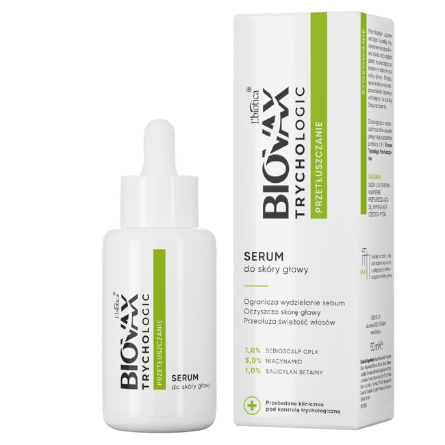 BIOVAX Trychologic Przetłuszczanie serum do skóry głowy 50ml