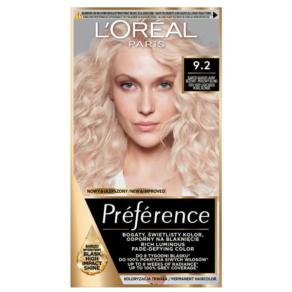 L'Oreal Paris Preference farba do włosów 9.2 Warsaw