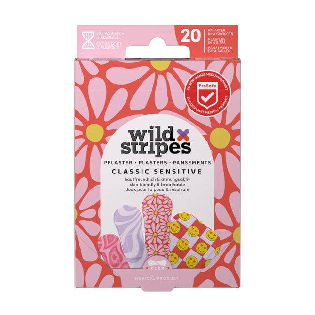 Wild Stripes Classic Sensitive plastry klasyczne Pastel Fun 20szt.