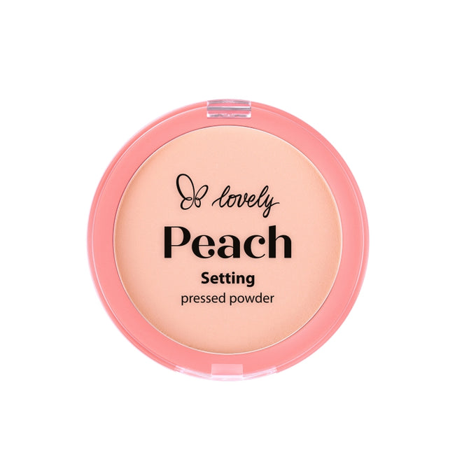 Lovely Peach Setting Pressed Powder półtransparentny prasowany puder