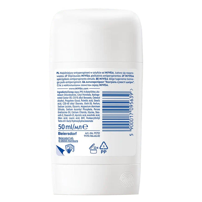 Nivea Derma Dry Control Maximum antyperspirant w sztyfcie 50ml