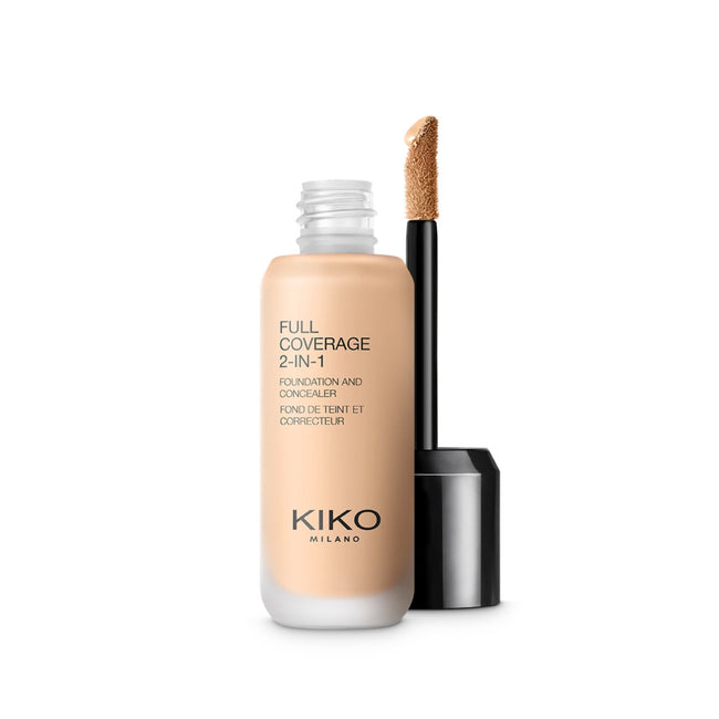 KIKO Milano Full Coverage 2-In-1 Foundation & Concealer mocno kryjący podkład i korektor 2 w